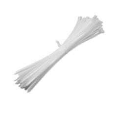 Qoltec újrafelhasználható kábelkötegelő -Trytki | 7.2 * 400mm | UV nejlon | Fehér