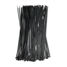 Qoltec  újrafelhasználható kábelkötegelő -Trytki | 7.2*400mm | UV Nylon | Fekete
