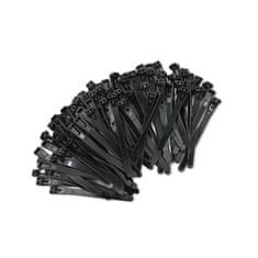 Qoltec újrafelhasználható kábelkötegelő -Trytki| 7.2 * 150mm | UV nejlon | Fekete