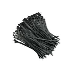Qoltec újrafelhasználható kábelkötegelő -Trytki| 4.8 * 200mm | UV nejlon | Fekete