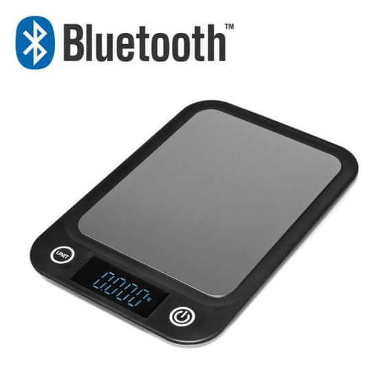 GOTEL LCD bluetooth konyhai mérleg 5 kg-ig + alkalmazás