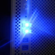 Northix Mini USB lámpa LED-del - kék 