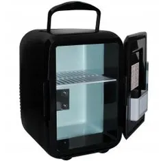 Northix Mini hűtőszekrény 4 literes - fekete 