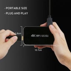 Northix HDMI kapcsoló - 4 port - 3D / 1080p / 4K 
