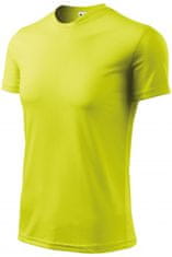 Malfini Aszimmetrikus nyakkivágású póló, neon sárga, 3XL