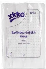 XKKO KIKKO Classic pamut pelenkák 80x80 (10 db) - fehér