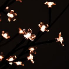 Greatstore LED-es cseresznyevirágfa 84 meleg fehér LED-del 120 cm