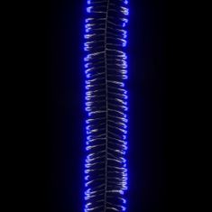 Greatstore kék fényű fürtös PVC LED-szalag 2000 LED-del 17 m