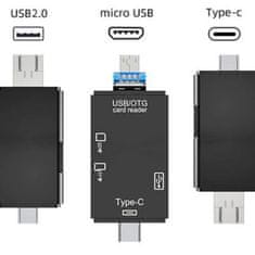 Verkgroup 3in1 SD microSD memóriakártya olvasó USB 3.0 C szalag 480Mb/s