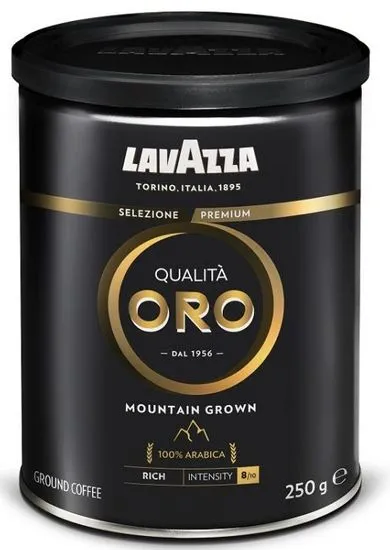 Lavazza Qualita Oro Moutain Grown, 250 g őrölt kávé, fémdobozos