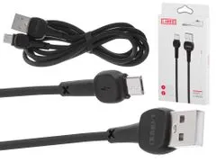 L-BRNO Gyors töltésű Micro USB kábel Fekete