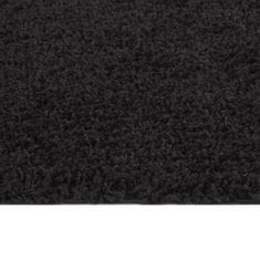 Greatstore fekete hosszú szálú bozontos szőnyeg 120 x 170 cm
