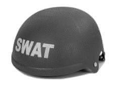 Lean-toys Rendőrségi SWAT készlet maszk sisak jelvény pisztoly 36 cm