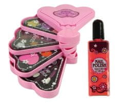 Lean-toys Rózsaszín kagyló kozmetikai táska Szemhéjfestékek Gloss Pink