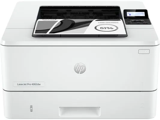 Nyomtató HP Laserjet Pro 4002dw fekete-fehér lézer alkalmas irodai, otthoni nyomtató USB gigabit Wi-Fi Bluetooth tálca LCD kijelző