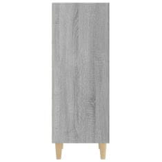 Greatstore szürke sonoma színű szerelt fa tálalószekrény 34,5x32,5x90 cm