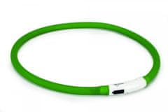 Beeztees Dogini szilikon nyakörv USB csatlakozóval zöld 70x1cm