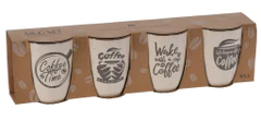 EXCELLENT Kávés bögre kőedény 4 darabos készlet KO-Q75102680