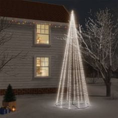 shumee kúp alakú karácsonyfa 732 hideg fehér LED-del 160 x 500 cm