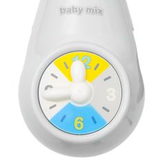 Baby Mix Körhinta a kiságy fölé világító vetítővel szürke