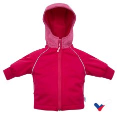 NEW BABY Softshell baba kabát rózsaszín 74 (6-9 h)