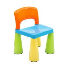 NEW BABY Gyerek szett - asztal két székkel multi color