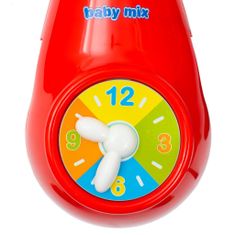 Baby Mix Körhinta a kiságy fölé világító vetítővel piros