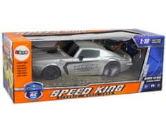 Lean-toys R/C 1:18 Silver Champion Pilot sportkocsi