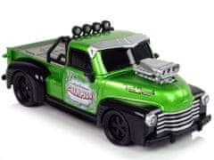 Lean-toys Távirányítású 1:18 zöld pick-up teherautó