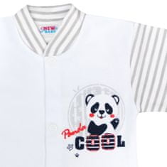 NEW BABY Baba kabátka Panda 68 (4-6 h) Szürke