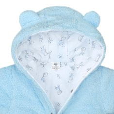 NEW BABY Téli kezeslábas Nice Bear kék 74 (6-9 h) Kék