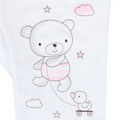 NEW BABY Baba lábfejes nadrág Bears rózsaszín 74 (6-9 h) Rózsaszín