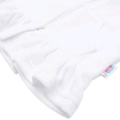NEW BABY Plüss kapucnis pulóver Baby fehér 86 (12-18 h) Fehér