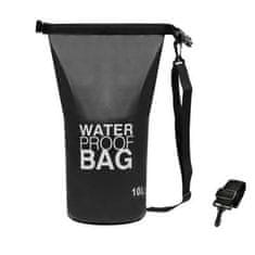Malatec Vízálló vízálló táska 10L fekete