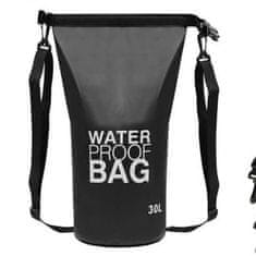Malatec Vízálló vízálló táska 30L fekete