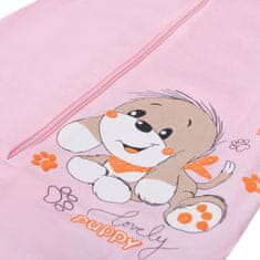 NEW BABY Baba hálózsák kutyus rózsaszín 86 (12-18 h) Rózsaszín