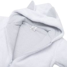 NEW BABY Luxus baba téli kabátka kapucnival Snowy collection 56 (0-3 h) Fehér