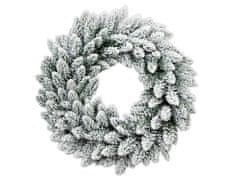 LAALU.cz Karácsonyi koszorú mesterséges díszítetlen hófehér DELUXE Viola 30 cm asztalra és akasztóra