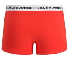 Jack&Jones 5 PACK férfi boxeralsó JACWHITE 12197849 Black Surf the web - Navy blazer - Firey red - Light grey m (Méret L)