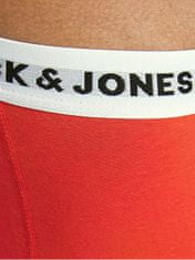 Jack&Jones 5 PACK férfi boxeralsó JACWHITE 12197849 Black Surf the web - Navy blazer - Firey red - Light grey m (Méret L)