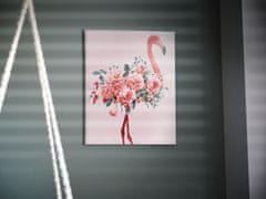 shumee Festmény számokkal, kép 40x50cm flamingó