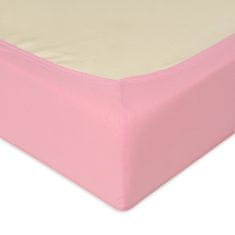 BabyMatex Jersey lepedő elasztikus, 60x120 rózsaszínű