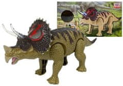 Lean-toys Dinoszaurusz Triceratops zöld elemekkel