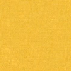 Greatstore mustársárga szövet és műbőr lábzsámoly 60 x 60 x 39 cm