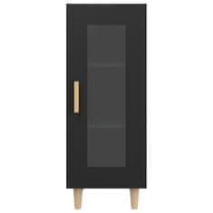 Greatstore fekete szerelt fa tálalóasztal 34,5 x 34 x 90 cm