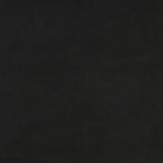Greatstore fekete bársony lábzsámoly 60 x 50 x 41 cm
