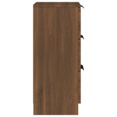 Greatstore barna tölgyszínű szerelt fa tálalószekrény 30 x 30 x 70 cm