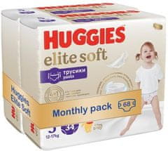 Huggies Elite Soft Pants 5, havi csomagolás, 68 db