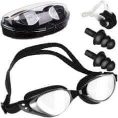 Malatec Univerzális tükrös úszószemüveg ANTIFOG + kiegészítők