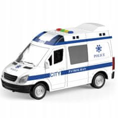 Luxma Rendőrségi járőrkocsi ajtónyitó 1:16 WY590BP